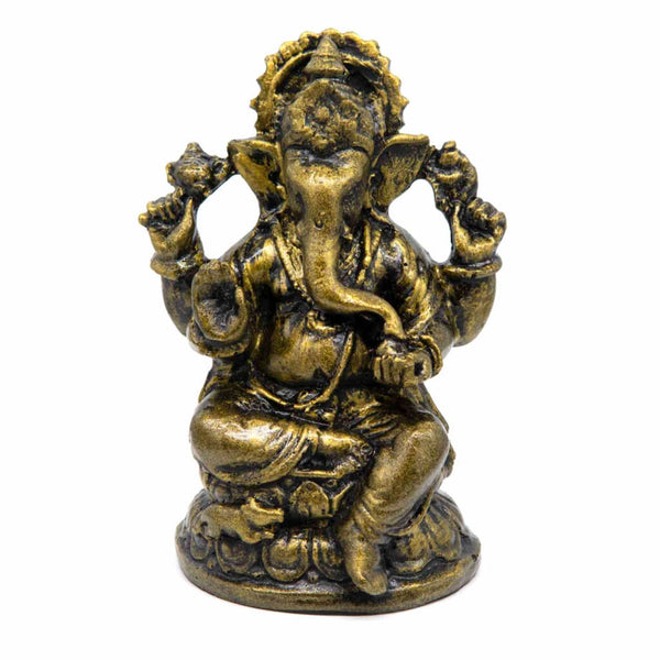 Antique Gold Style Ganesh Figurine