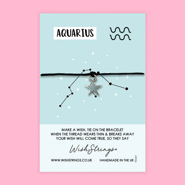 Aquarius Star Sign - WishStrings Bracelet