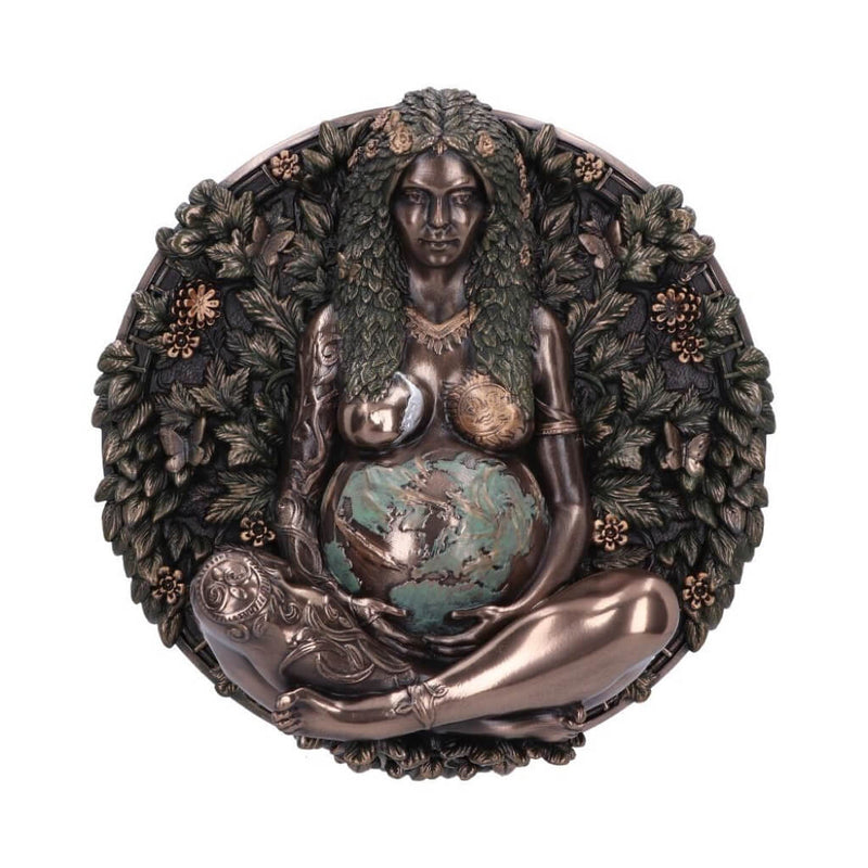 Bronze Mother Earth Wall Plaque