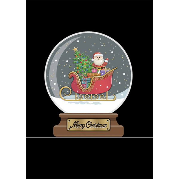 Bug Art Sleigh Globe Christmas Card