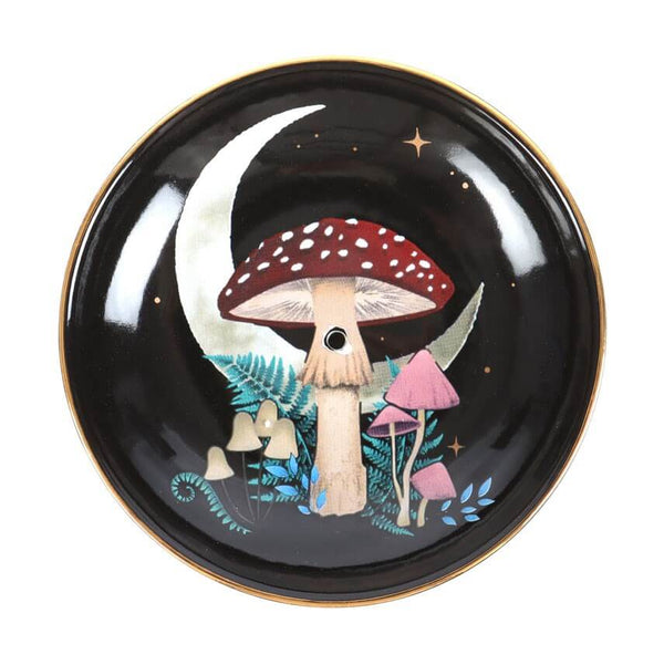 Forest Mushroom Round Incense Holder