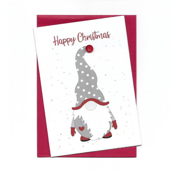 Hello Sweetie Happy Christmas Gnome Greetings Card