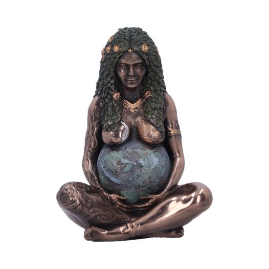 Mini Bronze Mother Earth Figurine - 8.5cm