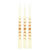 Moon Phase Set of 3 Taper Candles