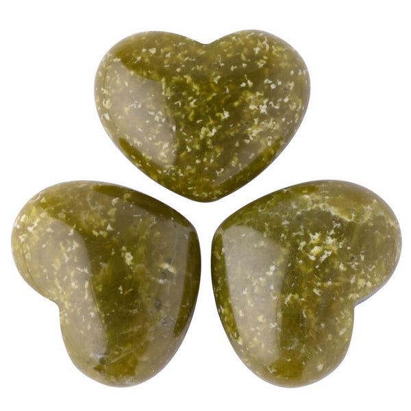 Olive Jade Mini Heart