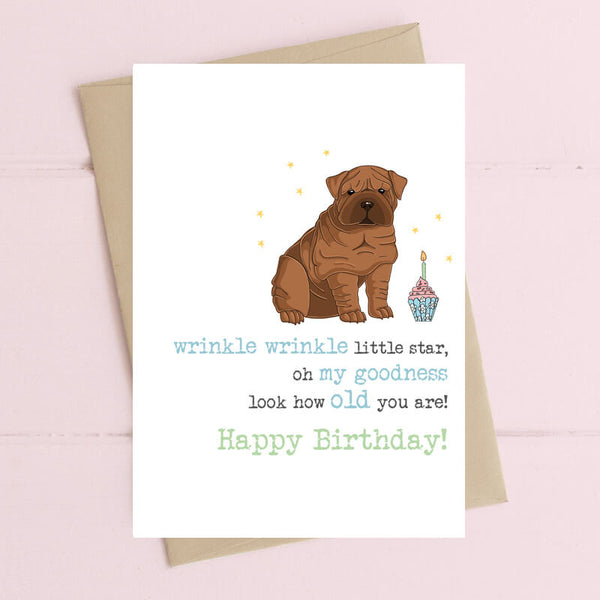 Wrinkle Wrinkle Little Star Greeting Card