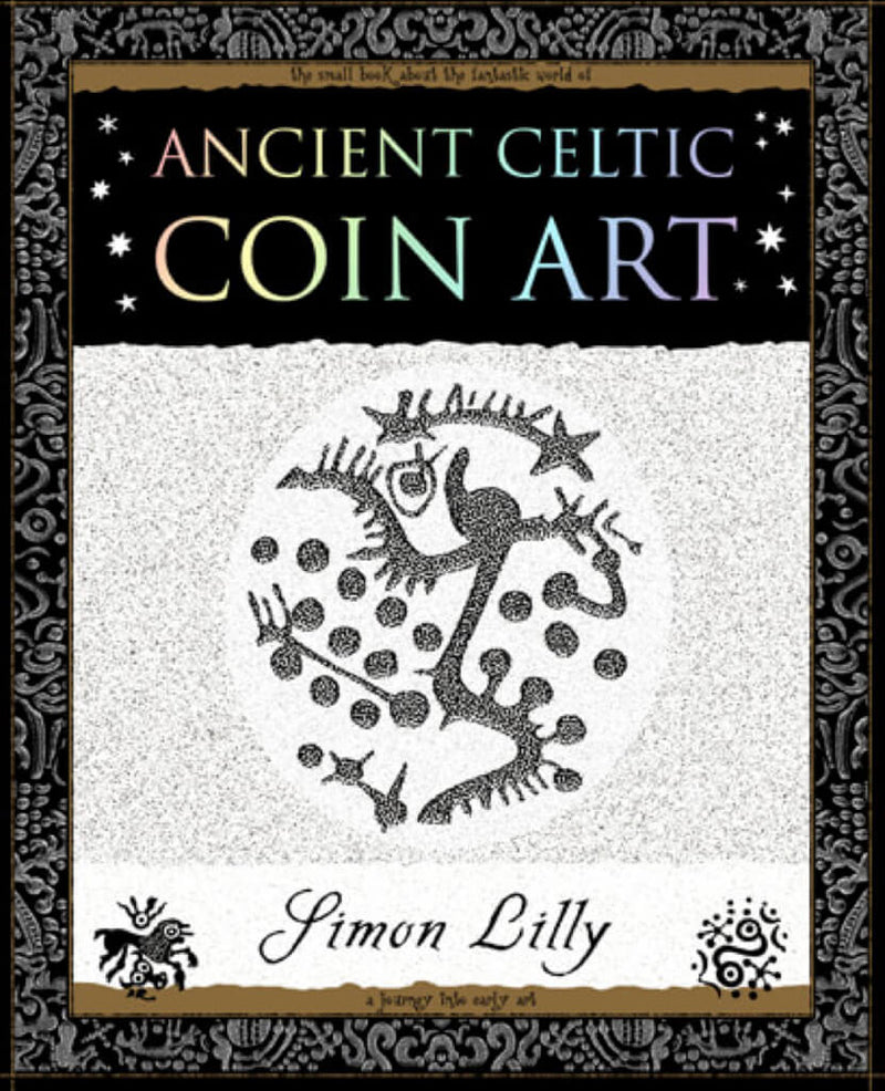 Ancient Celtic Coin Art Wooden Book