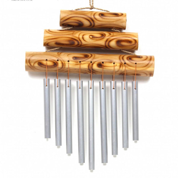 Triple Bamboo Wind Chime - Small