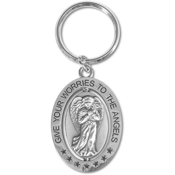 Angel Keyring - Give Your Worries To The Angels