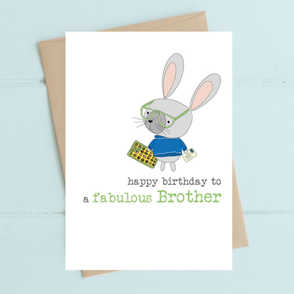 Fabulous Brother Greeting Card