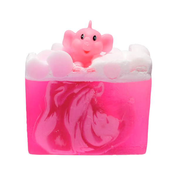 Pink Elephants & Lemonade Soap Slice