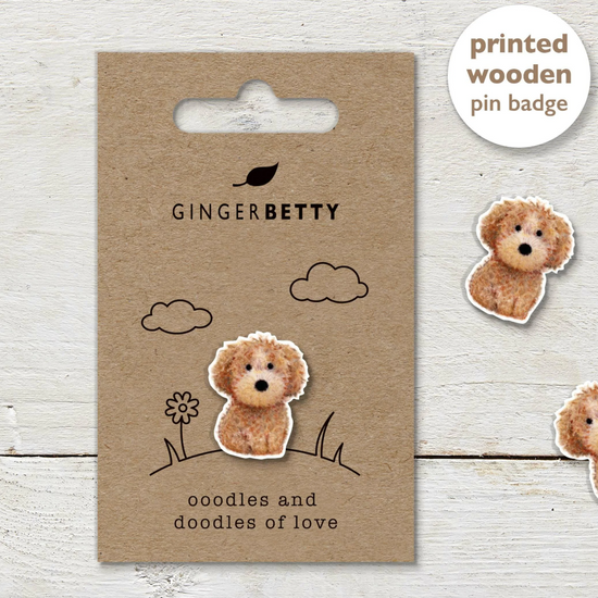 Wooden Pin Badges