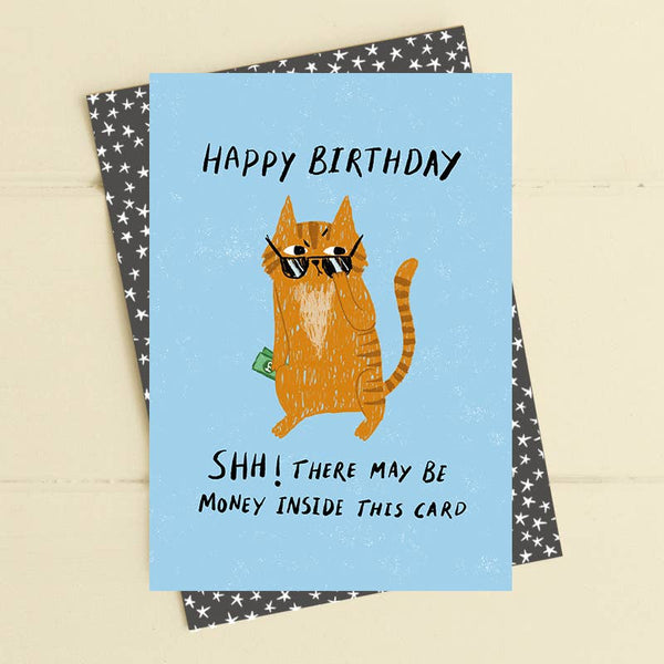 Shh, Money Inside Greeting Card