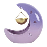 Pastel Purple Crescent Moon Hanging Oil Burner