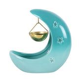 Pastel Blue Crescent Moon Hanging Oil Burner