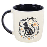 Frightful Folk Black Cat Halloween Mug