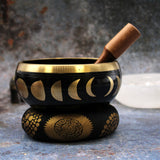 Large Moon Phase Singing Bowl Set