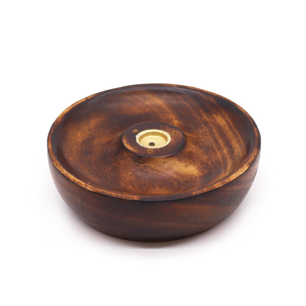 Wooden Incense Stick & Cone Burner Disc