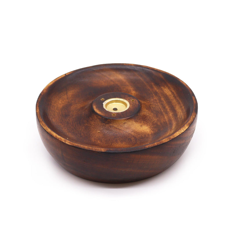 Wooden Incense Stick & Cone Burner Disc