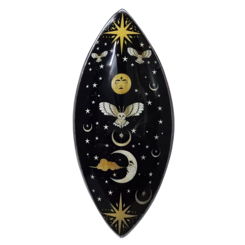 Enamel Aluminium Enchanted Night Owl Incense Tray