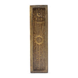 Zodiac Wooden Incense Holder & Crystal Tray
