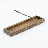 Zodiac Wooden Incense Holder & Crystal Tray