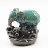 Elephant at Pool Backflow Incense Burner