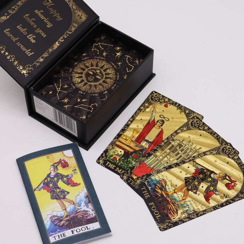 Let the Magic Begin Gold Foil Tarot Cards in Gift Box
