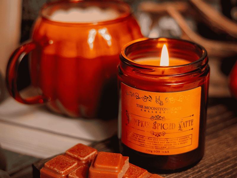 Pumpkin Spiced Latte Scented Soy Candle Jar