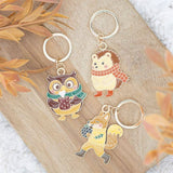 Hazel Hedgehog Autumn Keyring