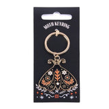 Folk Moth Halloween Keyring
