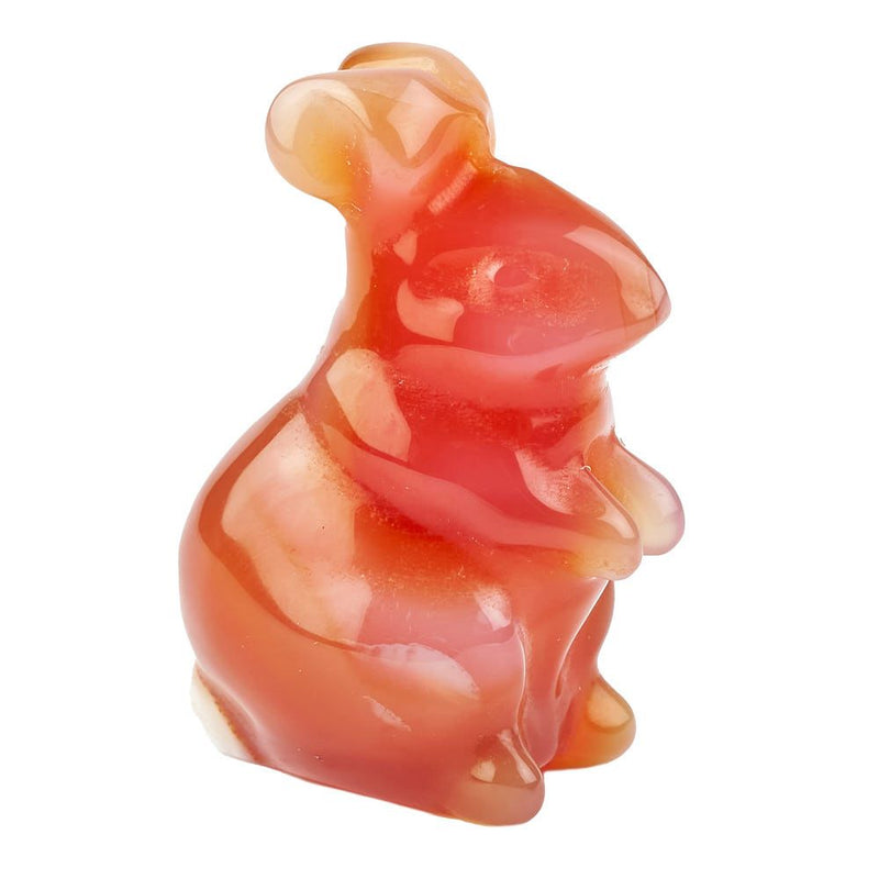 Carnelian Mini Rabbit Carving