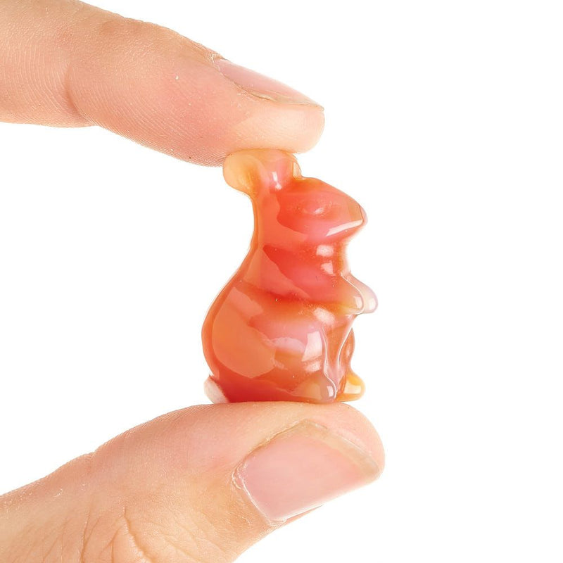 Carnelian Mini Rabbit Carving