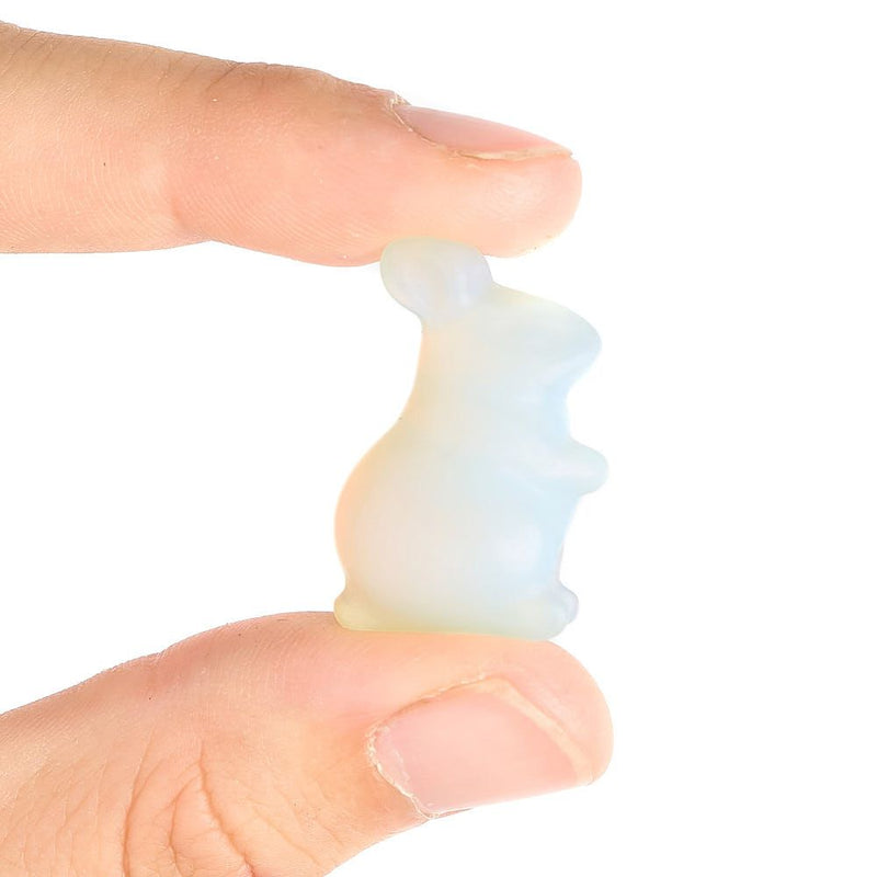 Opalite Mini Rabbit Carving