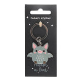 Adopt a Bat Halloween Enamel Keyring