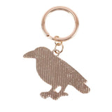 Folk Raven Halloween Enamel Keyring