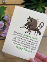 Joys of Getting Older Greeting Card