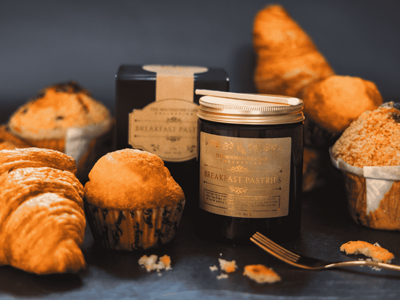 Breakfast Pastries Scented Soy Candle Jar
