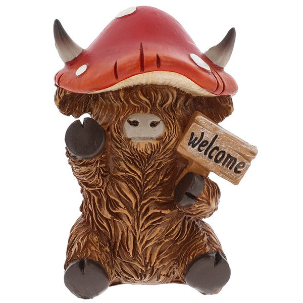 Moo-Shroom Hat Highland Cows / Coos Sitting