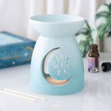 Pastel Blue Moon Cut Out Oil Burner
