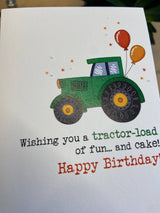 Tractor Load of Fun Greeting Card