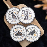 Frightful Folk Halloween Coaster Set