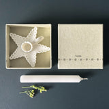 East of India Scallop Candle Holder - Twinkle