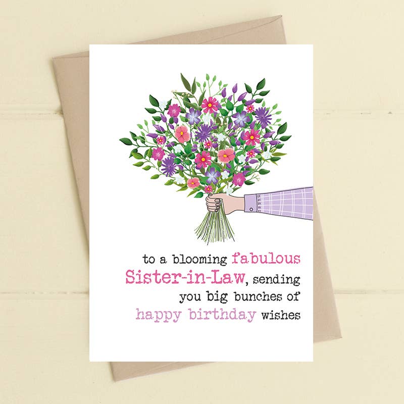Blooming Fabulous Sister-In-Law Greeting Card