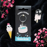 Dead Cool Gothic Summer Skeleton Enamel Keyring