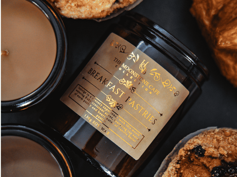 Breakfast Pastries Scented Soy Candle Jar