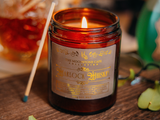 Warlock Whiskey Scented Soy Candle Jar