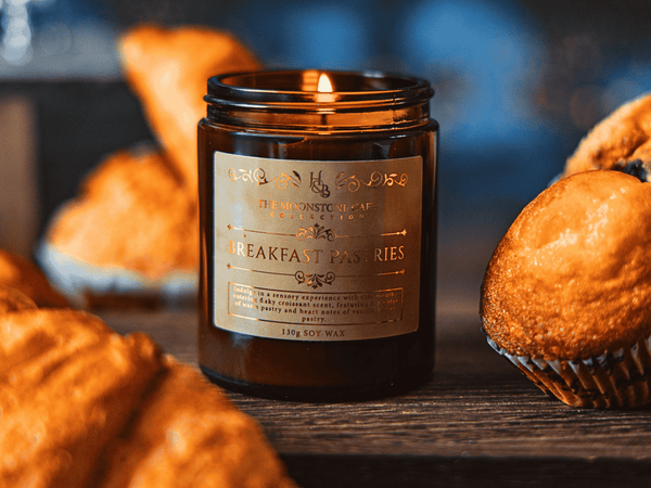 Breakfast Pastries Scented Soy Candle Jar