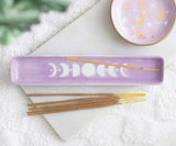Purple Moon Phase Incense Stick Holder