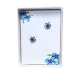 Turquoise Flower Stud Earrings